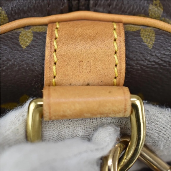 Louis Vuitton Brown Monogram Canvas Duffel with Tan Leather Trim - Picture 4 of 6